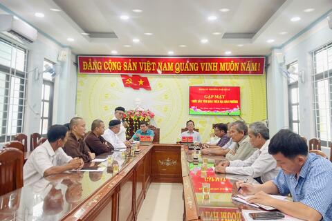 Đảng ủy phường Tam Quan tổ chức gặp mặt chức sắc tôn giáo trên địa bàn