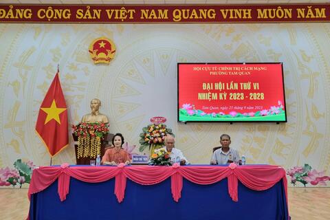 Hội Cựu tù chính trị cách mạng phường Tam Quan tổ chức Đại hội đại biểu lần thứ VI, nhiệm kỳ 2023-2028